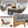 U_STYLE 6 - Person Outdoor Seating Group with Cushions and A Coffee Table(old sku:WY000379AAE)