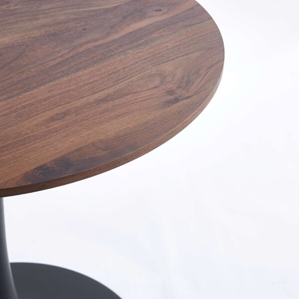 068db6f1a54d4808a19cdec9327f293b_20231225_936c7e0bb42056dd0908634d39fd15ca 31.5"BLACK AND WALNUT Tulip Table Mid-century Dining Table for 2-4 people With Round Mdf Table Top, Pedestal Dining Table, End Table Leisure Coffee Table
