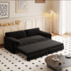 66" Queen Pull Out Sofa Bed, 3-in-1 Convertible Sleeper Sofa with Side Storage,Multi-Functional Velvet Loveseat Bed for Living Room,Bedroom,Apartment,Office.(Old Sku:W1885P154638/W1885P214784)