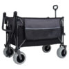 Multi-Functional Push-Pull Folding Wagon Cart with Rotating Handle & 9"x4" Beach Tires for Camping & Beach –300L XL Heavy-Duty, Large Capacity for Transport, Groceries, and Outdoor Use