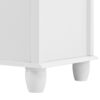 White Dresser with 5 Drawers, Tall Chest of Drawers, 5 Drawer Dresser with Deep Space, Wood Storage Cabinet for Living Room, Hallway, Office, White