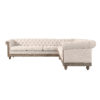 Mirod Comfy Large Sectional Sofa with Wooden Legs, Retro Style for Living Room