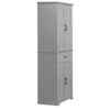 Bathroom Storage Cabinet with Doors and Drawer, Multiple Storage Space, Adjustable Shelf, Grey (Old Sku:WF308204AAE)