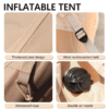 Inflatable Tent With Pump,Glamping Tents For 4-6 Person, Easy Setup 4 Season Waterproof Outdoor Tent,Waterproof Luxury Glamping Tent with 12 Mesh Window