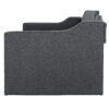 Upholstered Twin Daybed with Trundle,Black