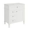 30'' Bathroom Vanity with Top Sink, Modern Bathroom Storage Cabinet with 2 Drawers and a Tip-out Drawer, Single Sink Bathroom Vanity