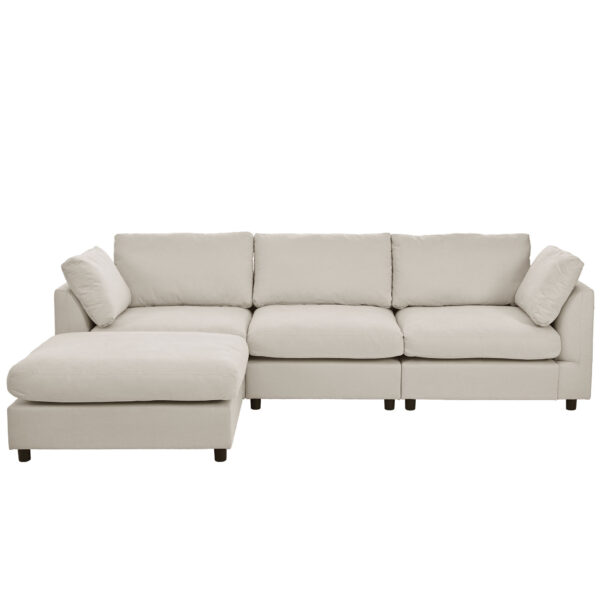 U_STYLE Upholstery Convertible Sectional Sofa, L Shaped Couch with Reversible Chaise