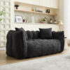 Soft beanbag chair with high resilience foam core for two people. The comfortable square recliner sofa is ideal for family members and friends engaged in games, reading, watching TV