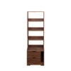 Night Stand with Bookshelf, Night Stand with 2 Storage Drawers for Bedroom