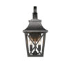 Black Outdoor Wall Lantern 2-Light, Large Outside Modern Wall Sconce Light Fixture, Industrial Porch Light Wall Mount with Glass, Waterproof Farmhouse Exterior Lamp Lighting (2 Pack)