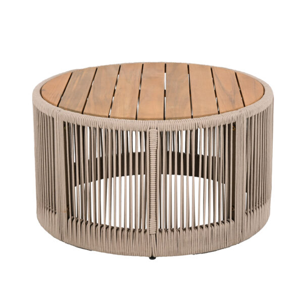17f78675fc644b378c61d1d2cf2eaddb_26fc0a6a050f3be2cbed73f70e80d125 Rustic Industrial Table Set of 2,Coffee Table & Side Table with Woven Rope Design, Modern Functionality Stylish Table Set for Living Room and Home Decor-Rope Beige