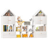 Versatile Children's Bookshelf with House-Shaped Design, Multi-Functional Storage for Books and Toys, Adjustable Placement, Durable Kids Organizer for Playroom or Bedroom Easy Assembly & Safe for Kid