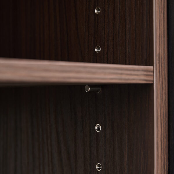32.5''-58.8'' Extendable & Rotating Cabinet with 1 Drawer, 90-Degree Corner Cabinet, Multifuctional Storage Combination Cabinet for Living Room, Hallway, Entryway, Black & Walnut