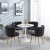 Modern GRAY dining chair(set of 2 ) with iron tube wood color legs, shorthair cushions and comfortable backrest, suitable for dining room, living room, cafe, simple structure.
