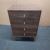 4 drawer dresser, modern wardrobe dresser chest of drawers, wooden storage storage cabinet, dresser storage cabinet, suitable for living room, bedroom, corridor (walnut )