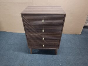 4 drawer dresser, modern wardrobe dresser chest of drawers, wooden storage storage cabinet, dresser storage cabinet, suitable for living room, bedroom, corridor (walnut )