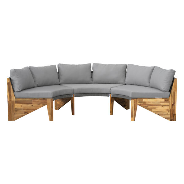 U_STYLE 6 - Person Outdoor Seating Group with Cushions and A Coffee Table(old sku:WY000379AAE)