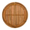 27.95" Acacia Wood Outdoor Coffee Table - Handwoven Rope Accent Boho Patio Table with All-Weather Durability