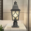Outdoor Post Lights Lamp Post Light Fixture, Waterproof Aluminum Housing with Glass, Fence Post Deck Lighting for Garden, Patio, Pathway (2 pack)