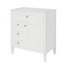 30'' Bathroom Vanity with Top Sink, Modern Bathroom Storage Cabinet with 2 Drawers and a Tip-out Drawer, Single Sink Bathroom Vanity