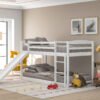Twin over Twin Bunk Bed with Convertible Slide and Ladder , White(Old SKU:WF281725AAK)