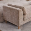 83.1"Wide Modern Upholstered End of Bed Bench with Armrests, Chenille Chaise Lounge Couch with 2 Bolster Pillows, Daybed with Rubberwood Legs For Living Room,Bedroom,Apartment,Guestroom, Wheat