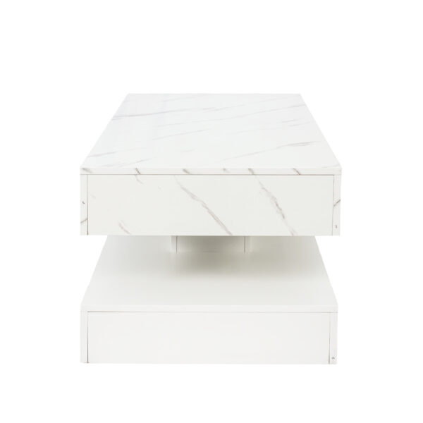 16.93IN High LED Coffee Table,Modern Coffee Table for Living Room,Living Room Tables,Large Living Room Furniture,LED Lights