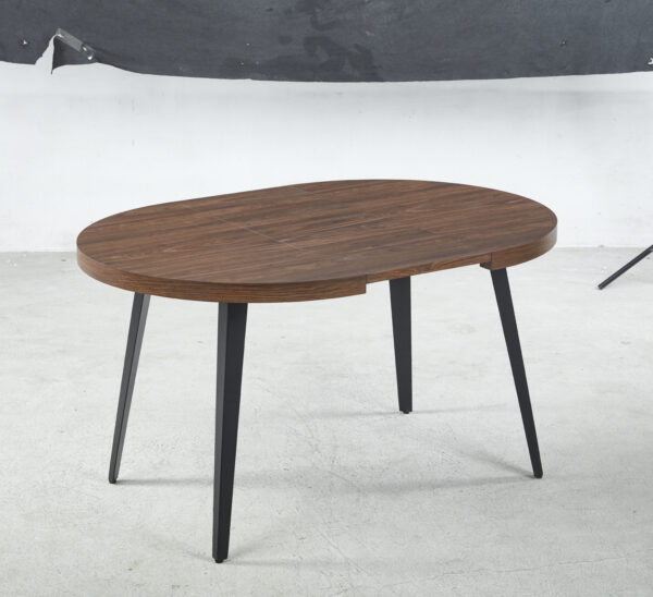 25aa6fd06ecd4c579888b2e376ab0ef8_e8866441a19266e93c798bb116300a2e Extendable table,DINING TABLE,OFFICE TABLE,COFFEE TABLE,metal leg,MDF top,100/140/180x100x75cm,WALNUT COLOR