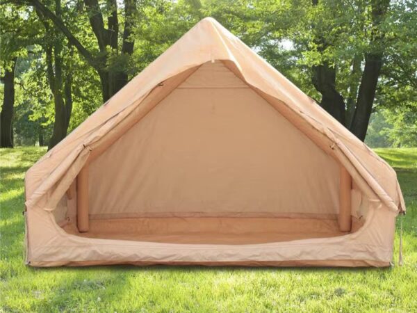 Inflatable Tent With Pump,Glamping Tents For 4-6 Person, Easy Setup 4 Season Waterproof Outdoor Tent,Waterproof Luxury Glamping Tent with 12 Mesh Window