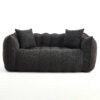 Soft beanbag chair with high resilience foam core for two people. The comfortable square recliner sofa is ideal for family members and friends engaged in games, reading, watching TV