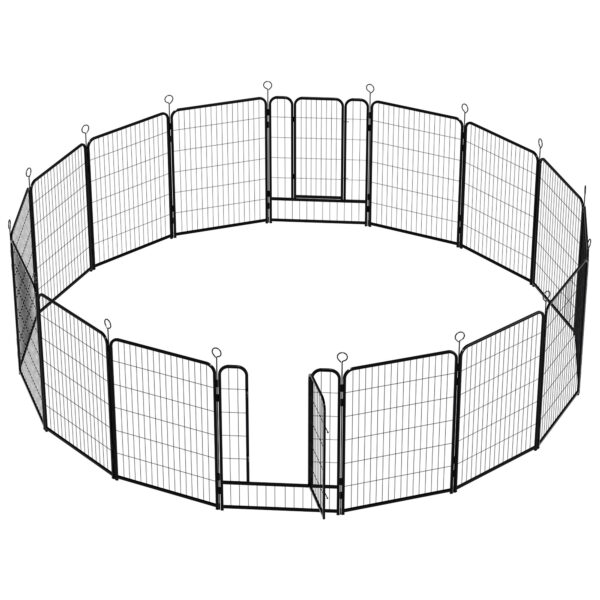 2bd54c365b284b67abef8438581513db_3c42b7207675daaa5fbc7fe72339419f 16 Panels Heavy Duty Metal Playpen with Self-Locking Gate, Extra Tall 40" Dog Fence Pet Exercise Pen for Outdoor and Indoor-Easy Setup Exercise Pen for Large Dogs