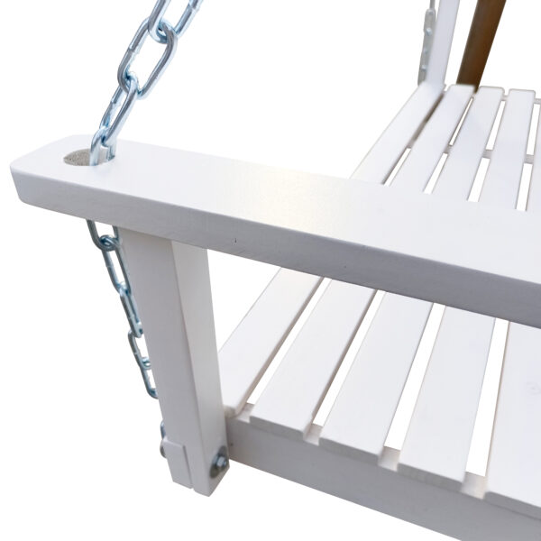 2bf5275be9434a9ca291f0817087629e_20220704_faf33d802c2ef0d43890bc84e3c7c2d9 Front Porch Swing with Armrests, Wood Bench Swing with Hanging Chains,for Outdoor Patio ,Garden Yard, porch, backyard, or sunroom,Easy to Assemble,white
