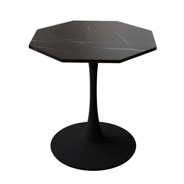2dc51dcc598647feadb3bd3d3d7600f4_20231019_5abc96de7922da34cf6611323d526f7f 31.50"Modern Octagonal Coffee Table with Printed Black Marble Table Top,Metal Base, for Dining Room, Kitchen, Living Room