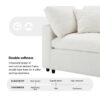 130*65" Modern Modular Cloud Sofa Bed, 6 Seat Chenille Sectional Couch Set with Ottoman,Free Combination,Convertible U Shaped Sleeper Sofa for Living Room, Apartment, 3 Colors