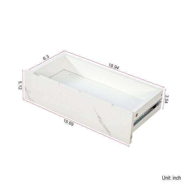 16.93IN High LED Coffee Table,Modern Coffee Table for Living Room,Living Room Tables,Large Living Room Furniture,LED Lights