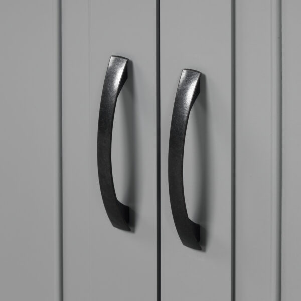 Bathroom Storage Cabinet with Doors and Drawer, Multiple Storage Space, Adjustable Shelf, Grey (Old Sku:WF308204AAE)