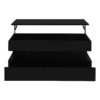 U-Can Lift-Top Coffee Table with 2 Drawers, Modern Coffee Table with Adequate Hidden Compartment, Multi-Functional Lift-Top Coffee Table with High-Gloss Finish for Living Room