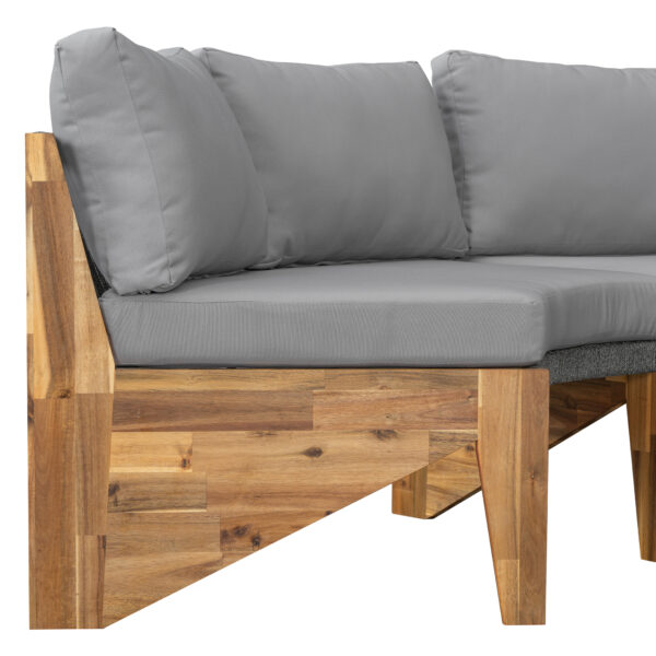 U_STYLE 6 - Person Outdoor Seating Group with Cushions and A Coffee Table(old sku:WY000379AAE)