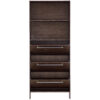 Shoe Cabinet with 3 Flip Drawers,Narrow Shoe Rack Cabinet, Entryway Shoe Storage Cabinet with Open Shelves, Freestanding Hidden Shoe Rack Organizer with Solid Wood Legs for Hallway, Living Room, Large