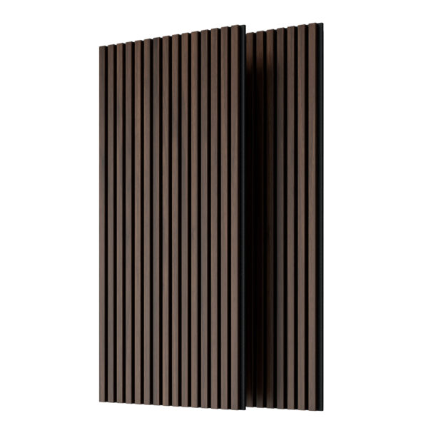 462b9c199a5248f2befe94551b2d3eff_a44db11235b1492288a7ae8c71bd9294 Wood Panels for Wall Slat Wall Panels, 2PC Wood Slat Acoustic Panels for Wall and Ceiling - 3D Fluted Sound Absorbing Panel with Three Sides Fully Wrapped on Wood Finish -45.27''X23.62''(Dark walnut)