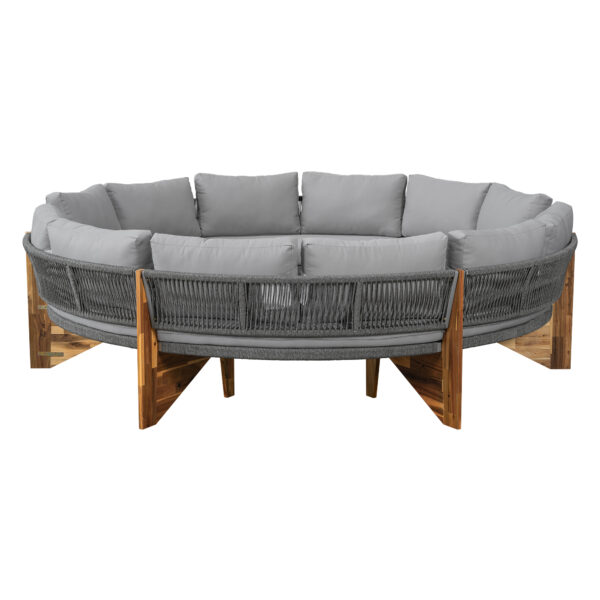 U_STYLE 6 - Person Outdoor Seating Group with Cushions and A Coffee Table(old sku:WY000379AAE)