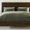 Modern Solid Wood Queen Size Platform Bed with Sturdy Wooden Slats Support,No Box Spring Needed, Espresso
