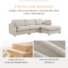 U_STYLE Upholstery Convertible Sectional Sofa, L Shaped Couch with Reversible Chaise