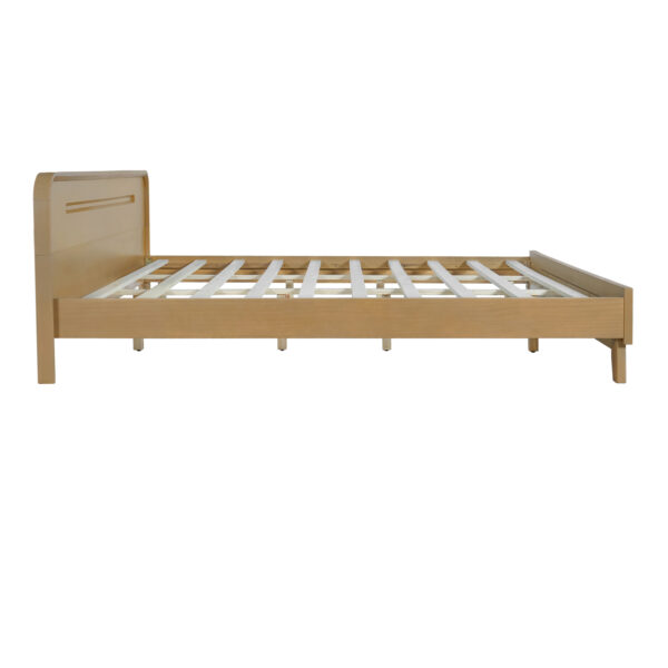 4abc32e925c74e489b168fd98bcc0ae0_1040e3cc4efdcd2fe669692fbe55d10f PINE SOLID WOOD KING SIZE BED, SOLID AND STABLE, NO BOX SPRING NEEDED, RUSTIC YELLOW COLOR