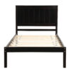 Platform Bed Frame with Headboard, Wood Slat Support, No Box Spring Needed,Twin, Espresso(OLD SKU:WF191418AAP)