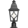 Outdoor Post Lights Lamp Post Light Fixture, Waterproof Aluminum Housing with Glass, Fence Post Deck Lighting for Garden, Patio, Pathway (1 pack)