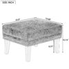 Mirod Hi-back Vintage Distressed Lounge Chair with Ottoman,Classic Tufted Design & Nailhead Trim for Living Room, Study, Bedroom