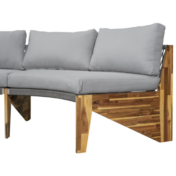 U_STYLE 6 - Person Outdoor Seating Group with Cushions and A Coffee Table(old sku:WY000379AAE)