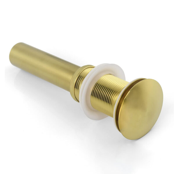 2 Pcs Bathroom Sink Drain without Overflow, Vessel Sink Lavatory Vanity Pop Up Drain Stopper, 304 Stainless Steel