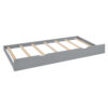 Full Size Wooden Daybed With Twin Size Trundle, and All-in-One Cabinet and Shelf, Gray